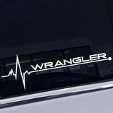 Wrangler Yan Cam Sticker Oto Kapı Çıkartma Tuning oto 20 cm x 7 cm yazı 240