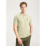 Wrangler Yeşil - Gri Erkek Polo T-Shirt W7D5K4XX2T37Y Kısa Kollu Polo Tshir - 2XL