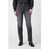WRANGLER Yüksek Bel Dar Paça Esnek Siyah Kadın Mom Jean Denim Kot Pantolon
