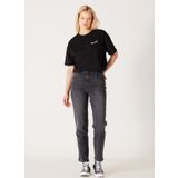 Wrangler Yüksek Bel Dar Paça Regular Fit Gri Kadın Denim Pantolon W27MMR496-Gri