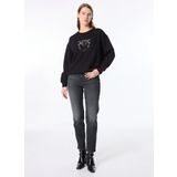 Wrangler Yüksek Bel Dar Paça Relaxed Taş Kadın Denim Pantolon W24601758 Stone Jean Pantolon