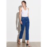 Wrangler Yüksek Bel Düz Paça Geniş Fit Kadın Denim Pantolon W2H2JH43G