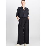 Wrangler Yüksek Bel Relaxed Siyah Kadın Pantolon W2510473001-BOL Paça Tencel Pantolo