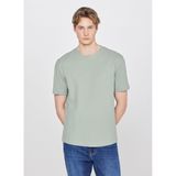 WRANGLER%100 Pamuk Regular Fit Bisiklet Yaka Basic Premium Tişört, L, W2610159, Turquoise-W2610159306, Erkek