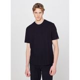 WRANGLER%100 Pamuk Regular Fit Bisiklet Yaka Basic Premium Tişört, M, W2610159, Black-W2610159001, Erkek