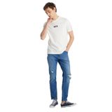 WRANGLER%100 Pamuk Regular Fit Bisiklet Yaka Ekru Mini Logo Tişört, XS, W2510527, OffWhite-W2510527102, Erkek