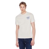 WRANGLER%100 Pamuk Regular Fit Normal Kesim Logo Detaylı Tişört, L, W2610018, Beige-W2610018614, Erkek