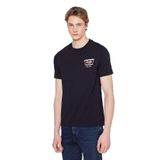 WRANGLER%100 Pamuk Regular Fit Normal Kesim Logo Detaylı Tişört, L, W2610018, Black-W2610018001, Erkek