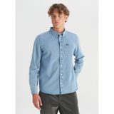 WRANGLER%100 Pamuk Regular Fit Tek Cepli Klasik Yaka Gömlek, M, W241464, MidBlue-MW241464XT, Erkek