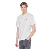 WRANGLER%100 Pamuk Relaxed Fit Rahat Kesim Bisiklet Yaka Logo Detaylı Tişört, 2XL, W7NM203877, Off White-W7NM203877102, Erkek