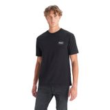 WRANGLER%100 Pamuk Relaxed Fit Rahat Kesim Bisiklet Yaka Tişört, XS, W2520221, Black-W2520221001, Erkek