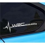 Wrc Sport Yan Cam Sticker Oto Kapı Çıkartma 20cmx7cm