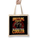 Wrestling Coach Like A Regular Coach But Cooler Bez Çanta Uzun Saplı - Açık Bej - 40 X 40