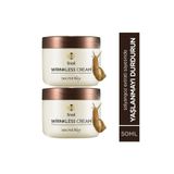Wrınkless Snail Cream Salyongoz Özlü Yaşlanma Karşıtı Dolgunlaştırıcı Krem 2'li Paket