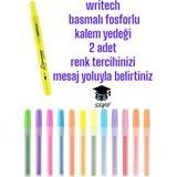 Writech Basmalı Fosforlu Kalem Yedeği 2 Adet Renk Tercihinizi Mesaj Yoluyla Belirtiniz - Çok Renkli