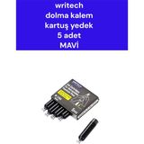 Writech Dolma Kalem Kartuş Yedek 5 Adet Mavi - Çok Renkli - 0