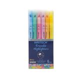 Writech Highlighters Silinebilir Fosforlu Kalemler 6'Lı Set - Neon Renkler