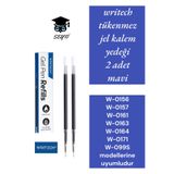 Writech Tükenmez Jel Kalem Yedeği 2 Adet Mavi W-0156 W-0157 W-0161 W-0163 W-0164 W-0171 W-099S