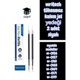 Writech Tükenmez Kalem Jel Yedeği 2 Adet Siyah Model W-0156 W-0157 W-0161 W-0163 W-0164 W-0171 W-099 - Çok Renkli - diğer