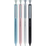 Wrıtech W-0156 Metal Up Siyah Gövde 0,7mm Mavi Jel Kalem - 6'lı Kutu - TÜKENMEZ - STANDART - Karışık