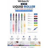 Writech W-501 Liquid Roller 0,5 mm 6 Renk Jel Kalem Seti - Çok Renkli - Standart