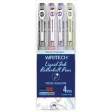 Wrıtech W-501 Lıquıd Roller 4 Renk 0,5mm Kalem - 4'lü - Karışık - TÜKENMEZ - STANDART