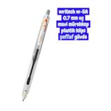 writech W-5A AGE 0,7 MM şeffaf BEYAZ GÖVDE mavi mürekkep jel tükenmez kalem