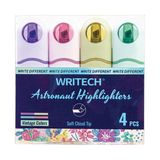 Wrıtech W-8154 Astronot Fosforlu Kalem Neon 4 Renk - 4'Lü