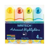 Wrıtech W-8154 Astronot Fosforlu Kalem Pastel 4 Renk - 4'Lü