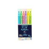 Wrıtech W-822 Silinebilir Fosforlu Kalem Neon - 6'Lı Set