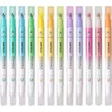 Wrıtech W-822 Silinebilir Fosforlu Kalem Pastel Sakura Pembe - 12'Li Kutu