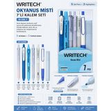 Writech W-Om-7 Okyanus Misti Kalem Seti Mavi 7’li Paket - Standart