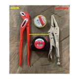 WRT WÜRTH PRO KARGABURUN PENSE AYARLI FORT PENSE 5 METRE İZOLE BANT 4 LÜ SET - Kırmızı - Gri