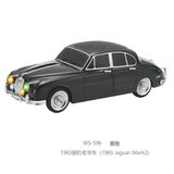 Ws-596 Nostaljik Araba Görünümlü Bluetooth,Hafıza Kartı,Usb Bellek,Aux Ve Radyo Destekli Hoparlör (Siyah)