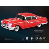WS-598 Eşref Tek Klasik Araba Kablosuz Bluetooth Hoparlör 12W FM Radyo SD Kart USB Özellikli