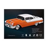 WS-598 Eşref Tek Klasik Araba Kablosuz Bluetooth Hoparlör Speaker Fm Radyo Sd Kart USB - Turuncu