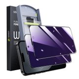 WSKEN iPhone 15 Pro Gizlilik Ekran Koruyucu, [24° Anti Spy][Sıfır Kabarcık] [Otomatik Toz Giderme] Mavi Temperli Cam Elmas Sert HD Anti Peep Film, 2'li Paket