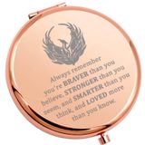 WSNANG Phoenix Makyaj Aynası Yükselen Phoenix Hediyeleri Phoenix Kuş Cep Ayna İlham Yeniden Doğuş Hediyesi Phoenix Lover Hediyeler (Phoenix Ayna)