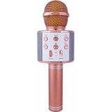 WSTER WS-858 Bluetooth Karaoke Mikrofon, Profesyonel Ses Kaydı, Rose Gold