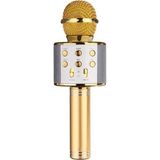 Wster WS-858 Gold Bluetooth Karaoke Mikrofon Yüksek Ses Kalitesi ile Profesyonel Kullanım İçin Tasarlandı