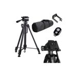 Wt-3570 170cm Profesyonel Dslr Tripod 5kg Kapasite Canon Nikon Telefon Tutuculu Bluetooth Kumanda