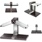 Wtryrn Elektrikli Çok Fonksiyonlu Raclette Peynir Eritici, Ticari Yarım Peynir Çarkı Makinesi, 1000W Hızlı Isıtma Gücü, 0-90° Ayarlanabilir Tüpler, Katlanabilir Tasarım, Restoranlar Için 110V - Siyah