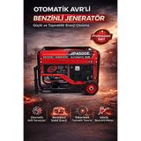 Wüber Kmplus Pro-X Benzinli Jeneratör 3-6 Kw Marşlı Bakır Sargı Monofaze