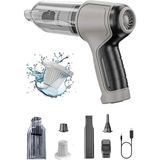 Wüber Pro Mini 9000PA Güçlü Emiş Üfleme Özellikli Ev Araç Kablosuz Şarjlı El Süpürgesi 120W