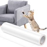 Wubushan Kedi tırmalama folyosu, kendinden yapışkanlı, kedi tırmalama koruması, kanepe, şeffaf, çizilmeye karşı koruma, duvar, çizilmeye karşı koruma, kedi, mobilya, kanepe, duvar, kapı koruması