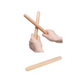 wudie Okul Öncesi Ahşap Ritim Çubuğu 1 Çift 23cm Anaokulu Çocuk Etkinlik Perkusyon Müzik Aleti