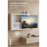 wudie Şık Ahşap Sigorta Kutusu Saklama Duvara Monte Modem Gizleme Dolabı Wifi Kablo Kapatıcı Organizer