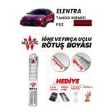 Wulberg Hyundai Elantra Tango Kırmızı PR2 Rötuş Boya 25 ml İğne & Fırça Uçlu Kalıcı Çizik Giderici