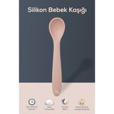 Wumboo Yumuşak Uçlu , Dişlik özellikli Silikon Mama Kaşığı - Ek Gıda Geçiş Kaşığı -Beslenme Kaşığı-Pembe