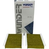 Wunder Alfa Romeo 156 2001-2005 Çiftli Karbonlu Polen Filtresi - Gri